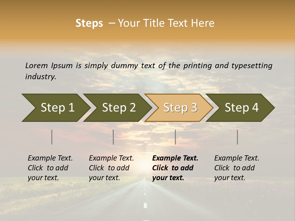Horizon Empty Sun PowerPoint Template