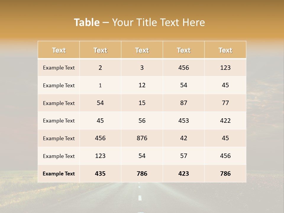 Horizon Empty Sun PowerPoint Template