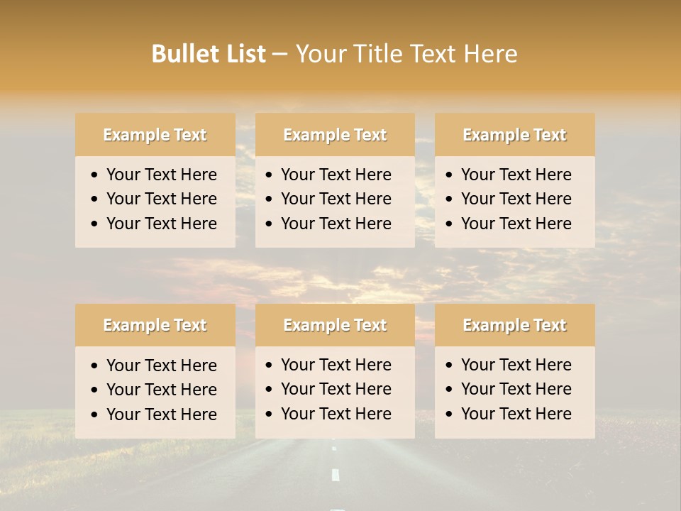 Horizon Empty Sun PowerPoint Template