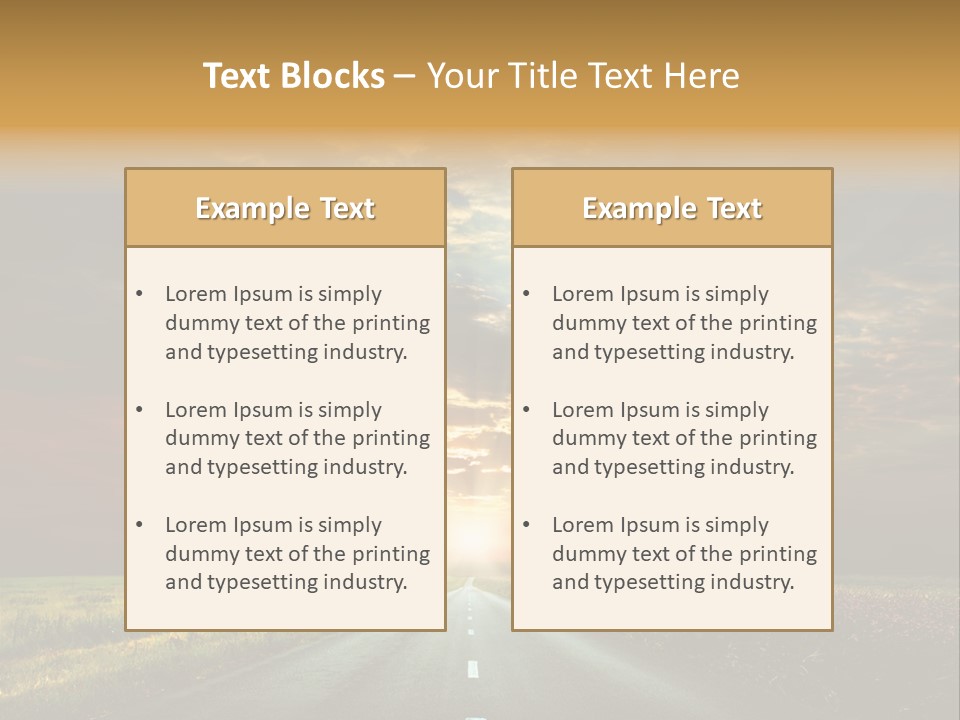 Horizon Empty Sun PowerPoint Template