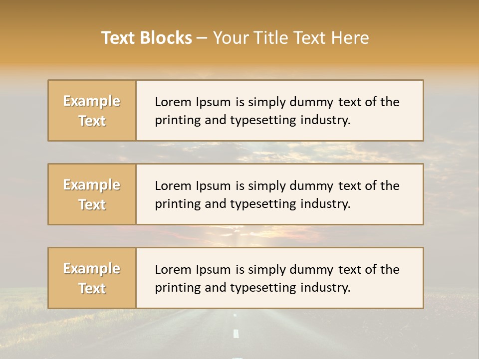 Horizon Empty Sun PowerPoint Template
