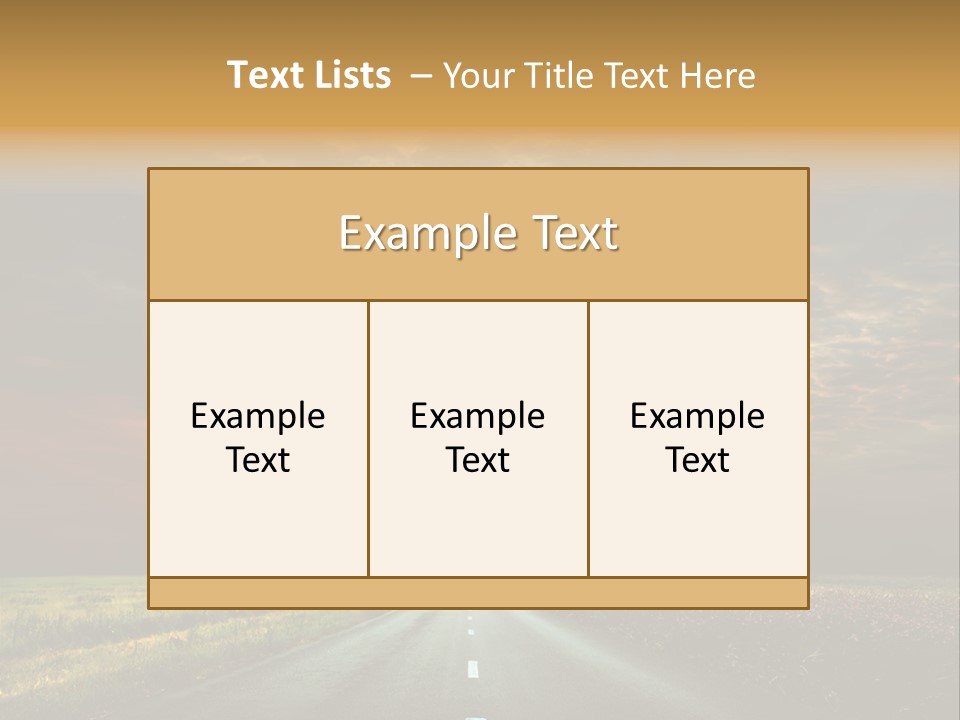 Horizon Empty Sun PowerPoint Template
