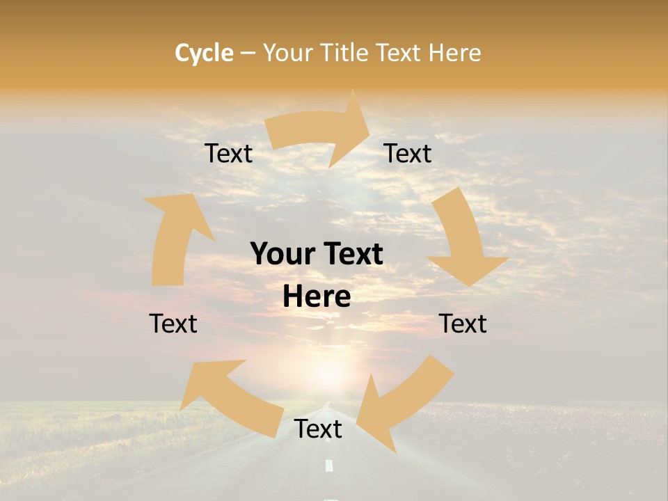 Horizon Empty Sun PowerPoint Template