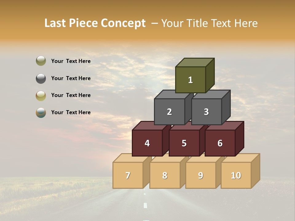 Horizon Empty Sun PowerPoint Template