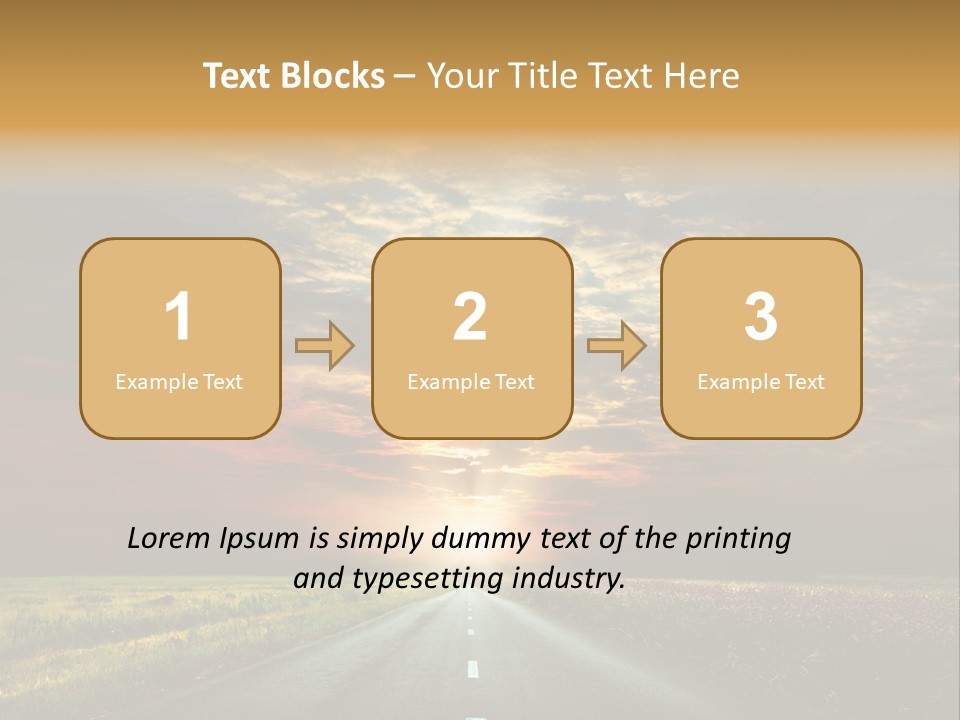 Horizon Empty Sun PowerPoint Template