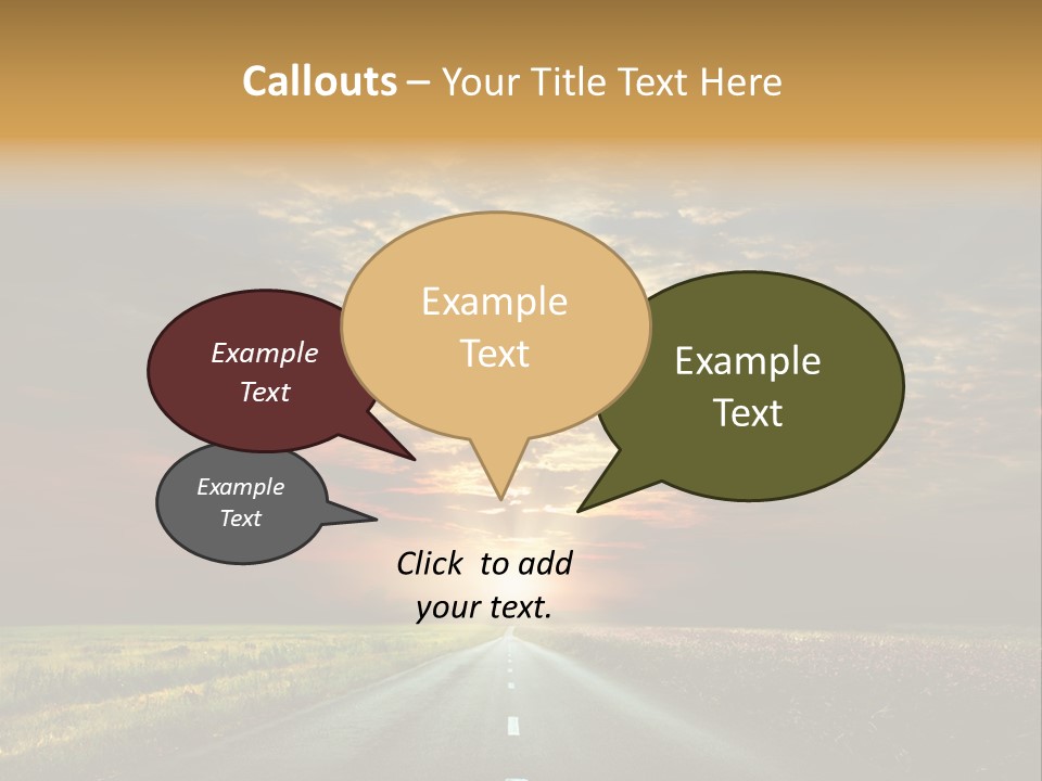 Horizon Empty Sun PowerPoint Template
