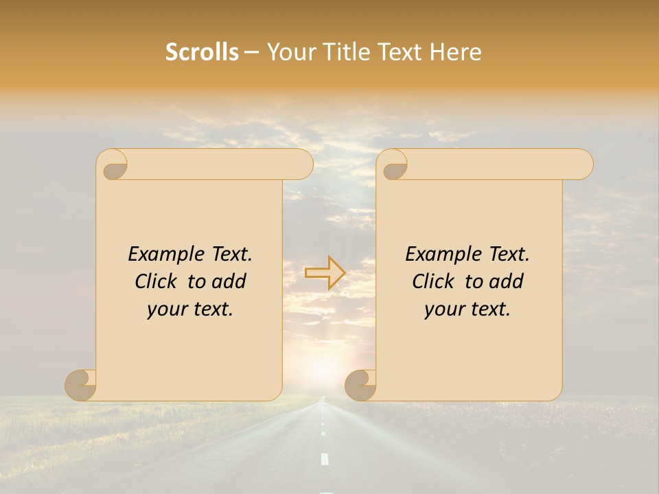 Horizon Empty Sun PowerPoint Template