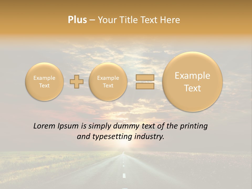 Horizon Empty Sun PowerPoint Template