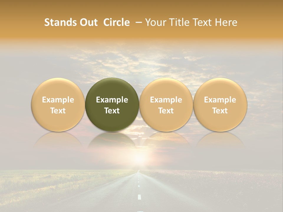 Horizon Empty Sun PowerPoint Template
