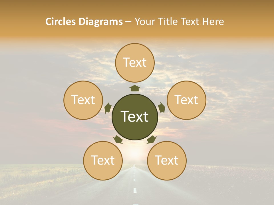 Horizon Empty Sun PowerPoint Template