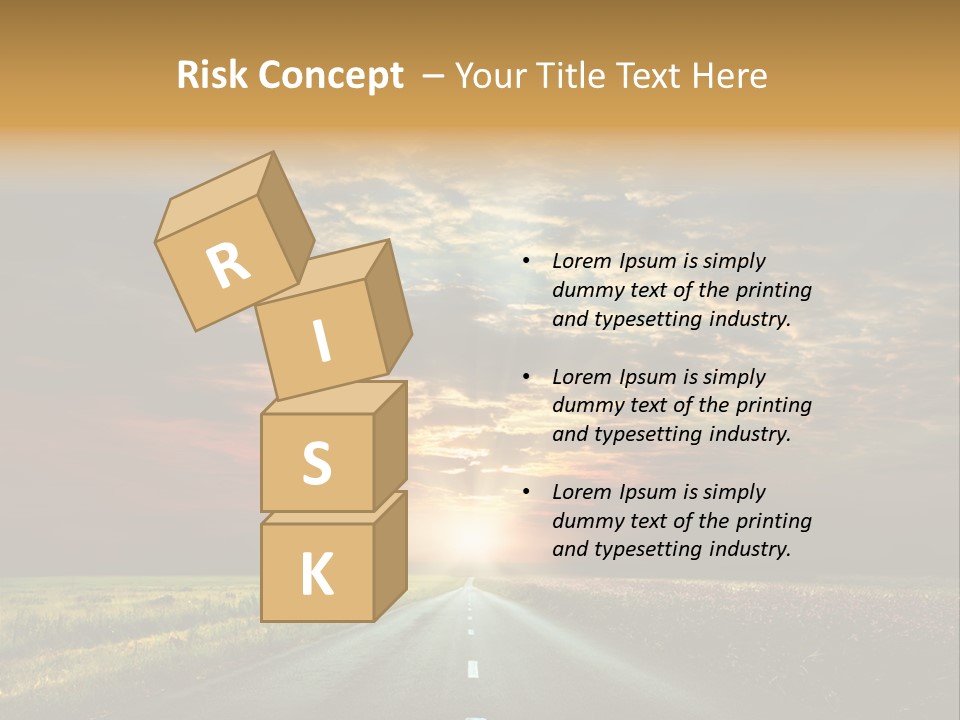 Horizon Empty Sun PowerPoint Template