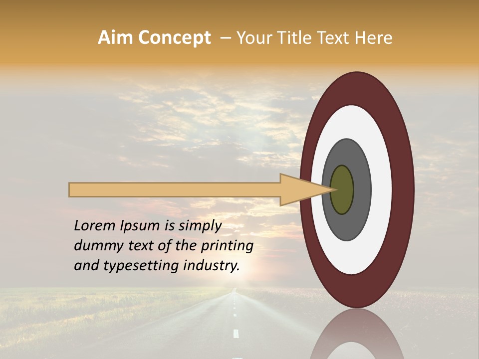 Horizon Empty Sun PowerPoint Template