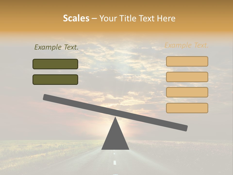 Horizon Empty Sun PowerPoint Template