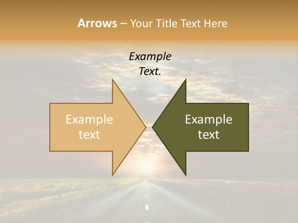 Horizon Empty Sun PowerPoint Template