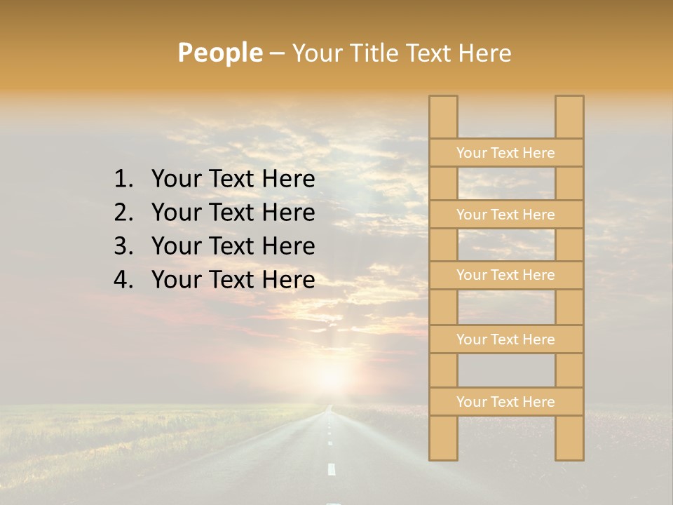 Horizon Empty Sun PowerPoint Template