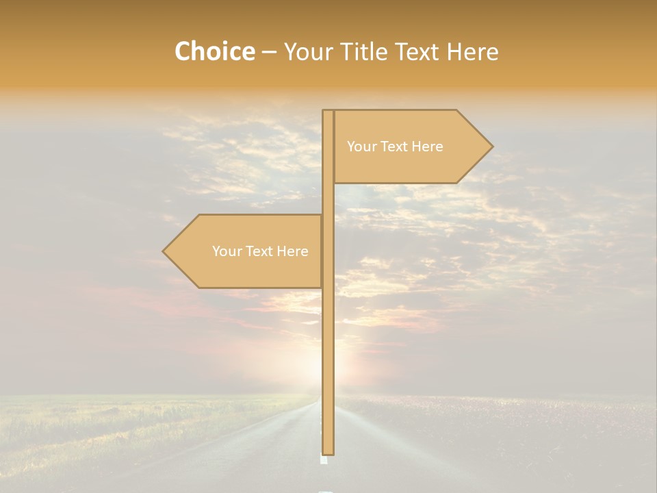 Horizon Empty Sun PowerPoint Template