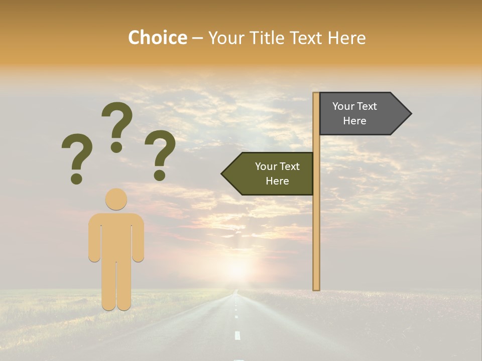 Horizon Empty Sun PowerPoint Template