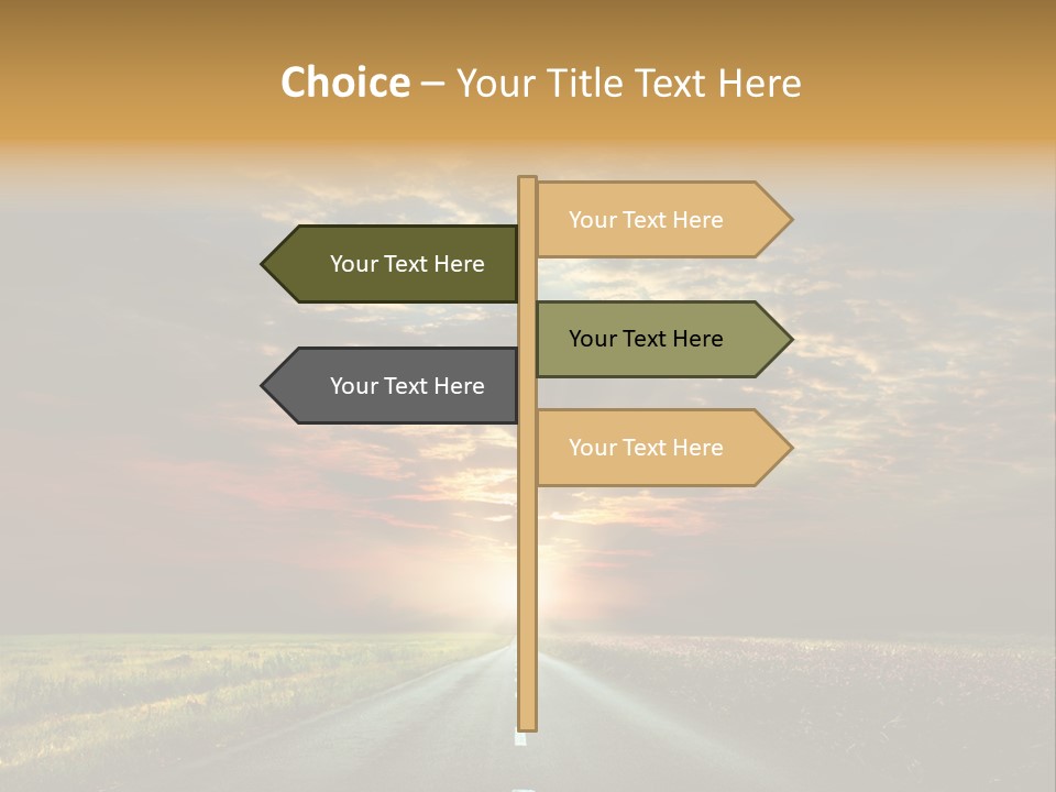 Horizon Empty Sun PowerPoint Template