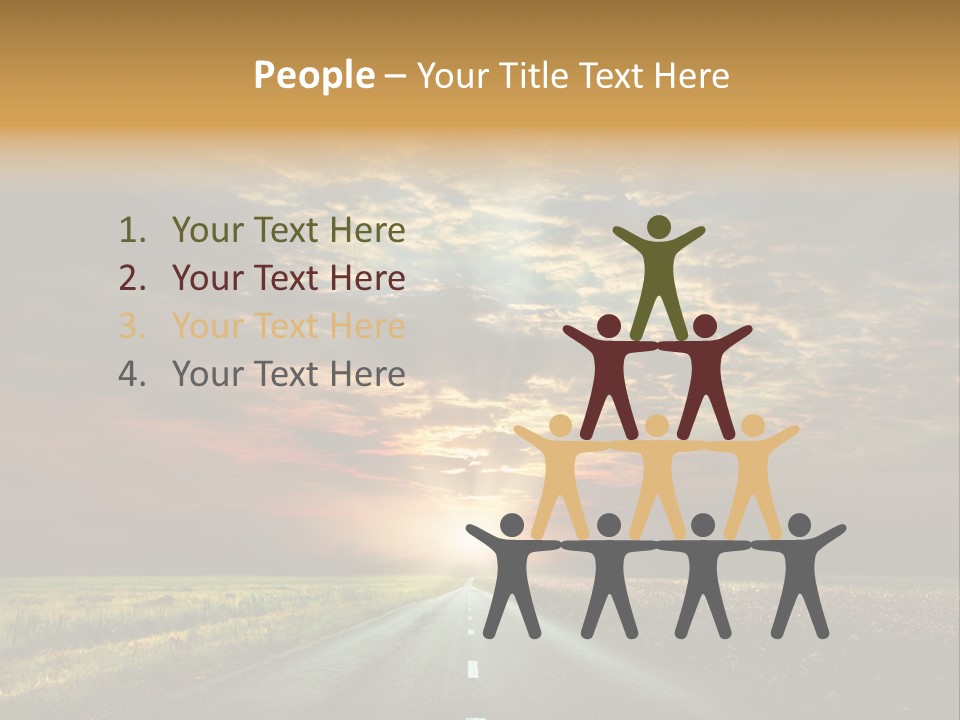 Horizon Empty Sun PowerPoint Template