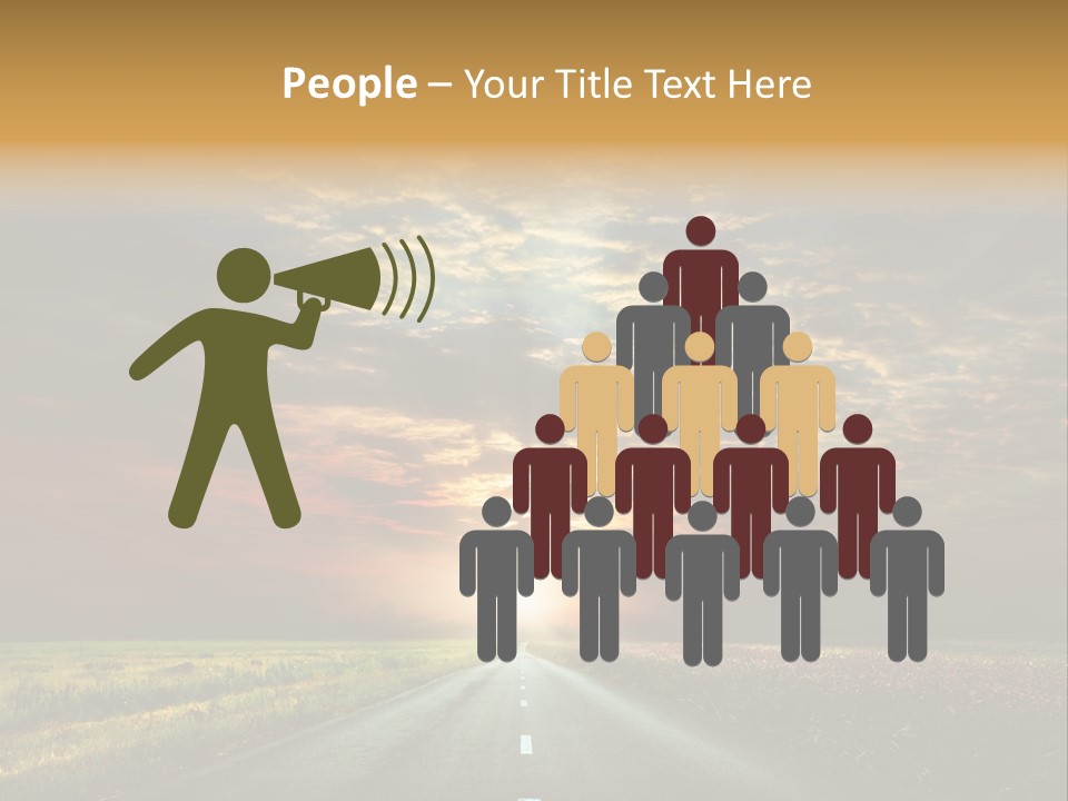 Horizon Empty Sun PowerPoint Template