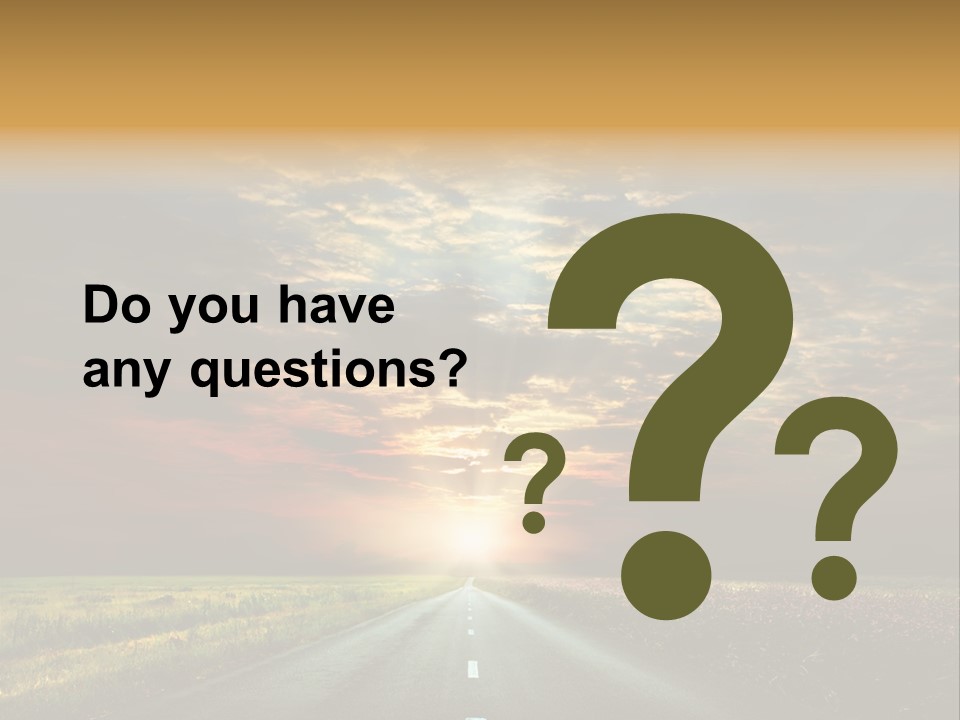 Horizon Empty Sun PowerPoint Template