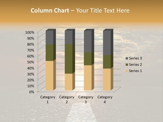 Street Sunlight Landscape PowerPoint Template