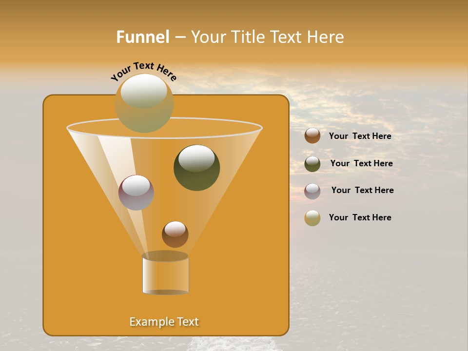 Street Sunlight Landscape PowerPoint Template