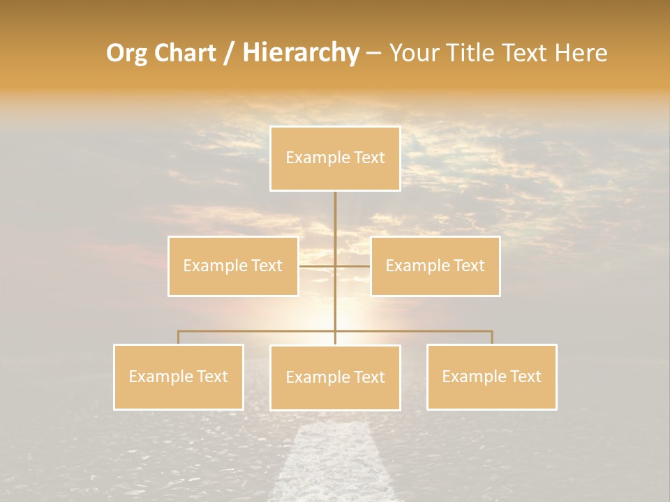 Street Sunlight Landscape PowerPoint Template