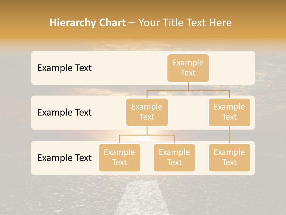 Street Sunlight Landscape PowerPoint Template