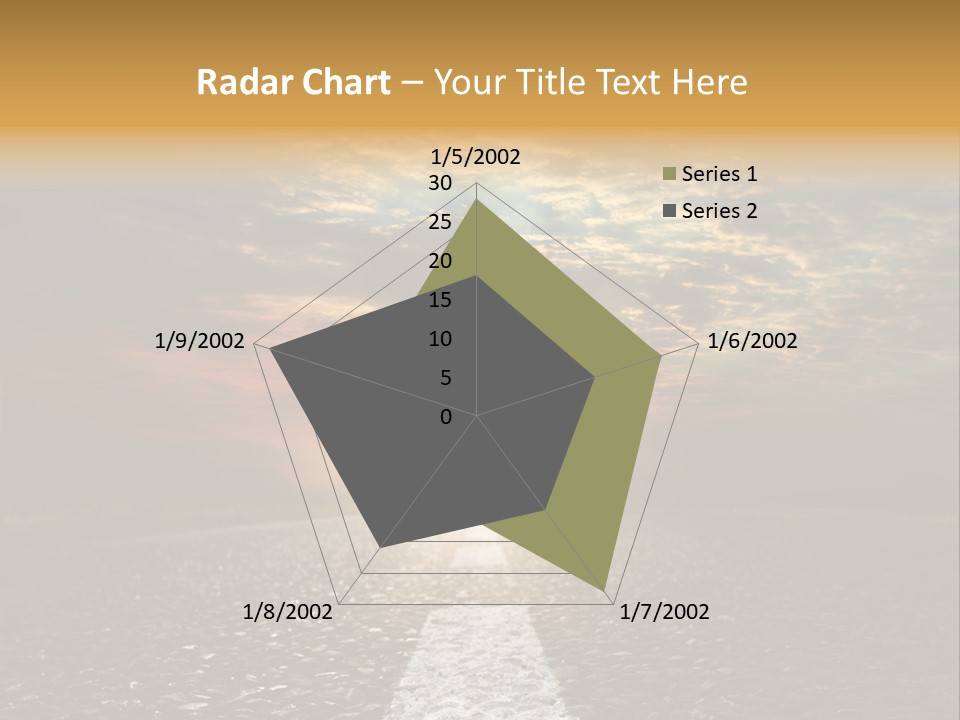 Street Sunlight Landscape PowerPoint Template