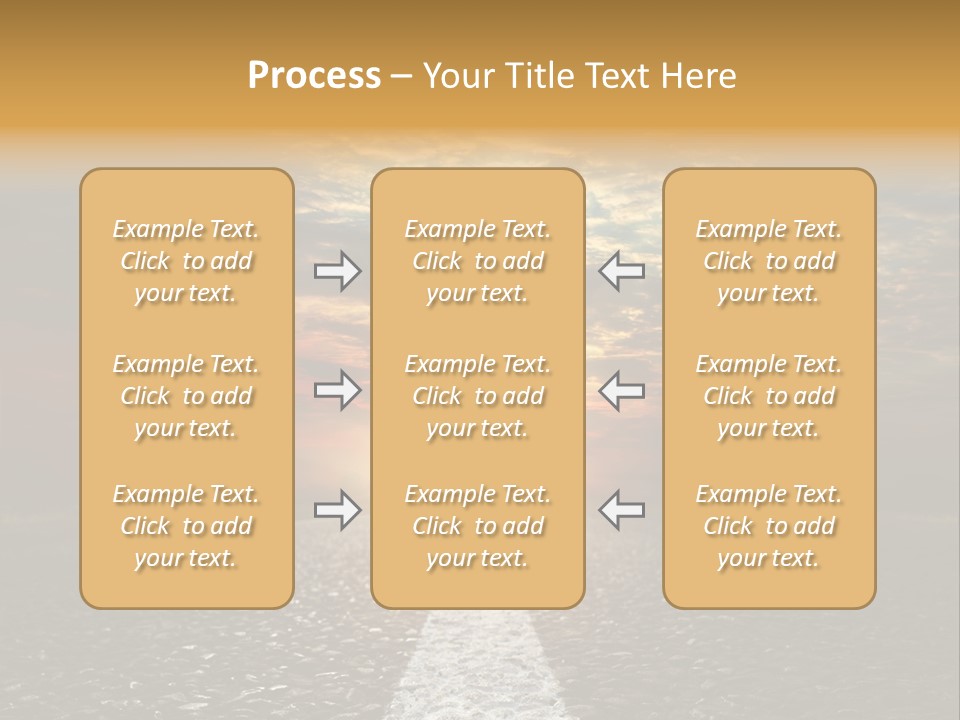 Street Sunlight Landscape PowerPoint Template