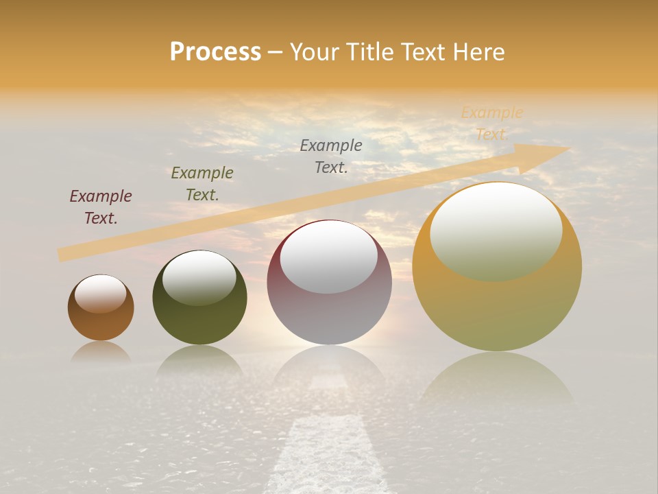 Street Sunlight Landscape PowerPoint Template