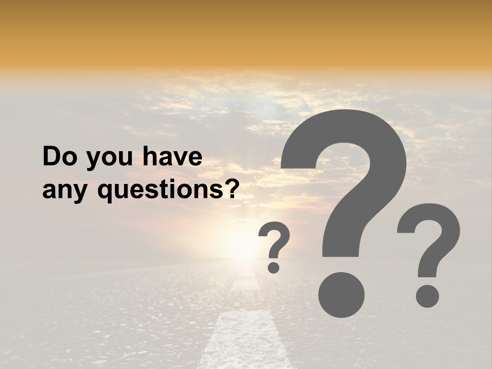 Street Sunlight Landscape PowerPoint Template