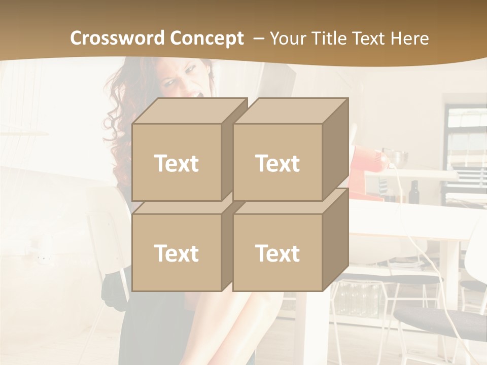 Face Sit Furious PowerPoint Template