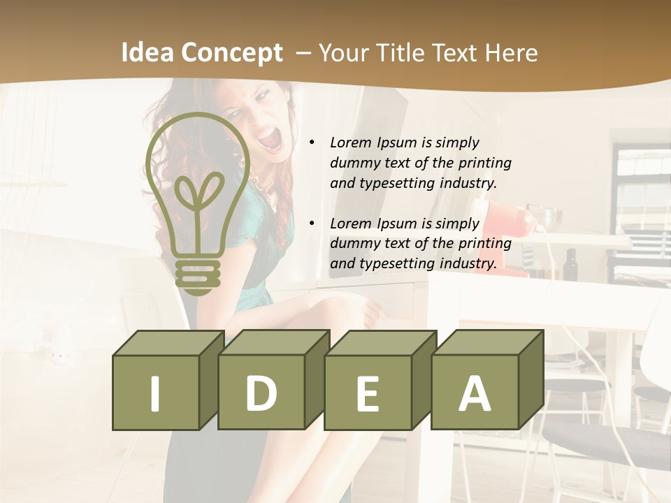 Face Sit Furious PowerPoint Template