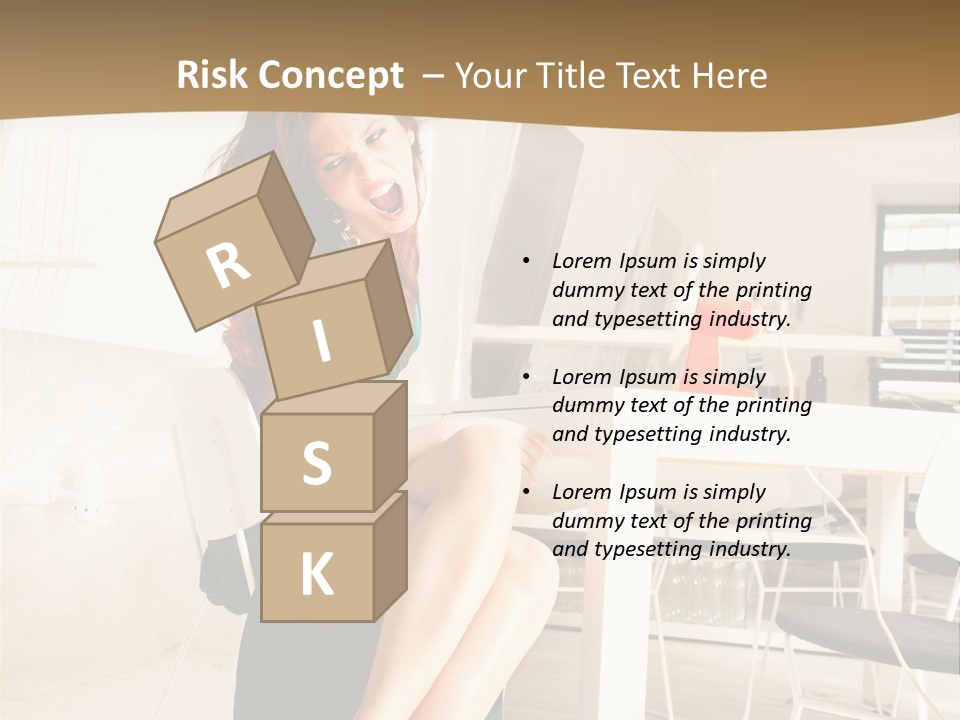 Face Sit Furious PowerPoint Template