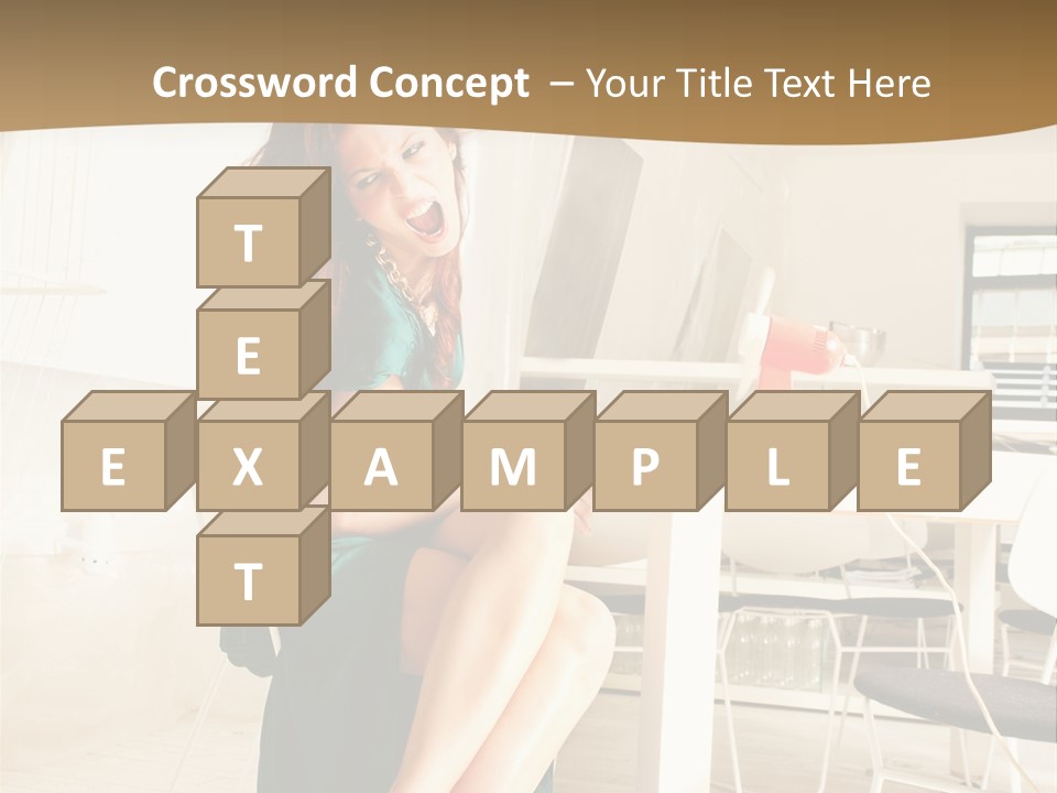 Face Sit Furious PowerPoint Template