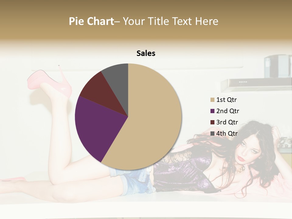 Young Indoors Jeans PowerPoint Template