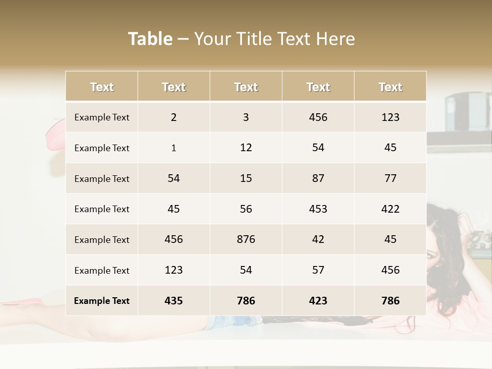 Young Indoors Jeans PowerPoint Template