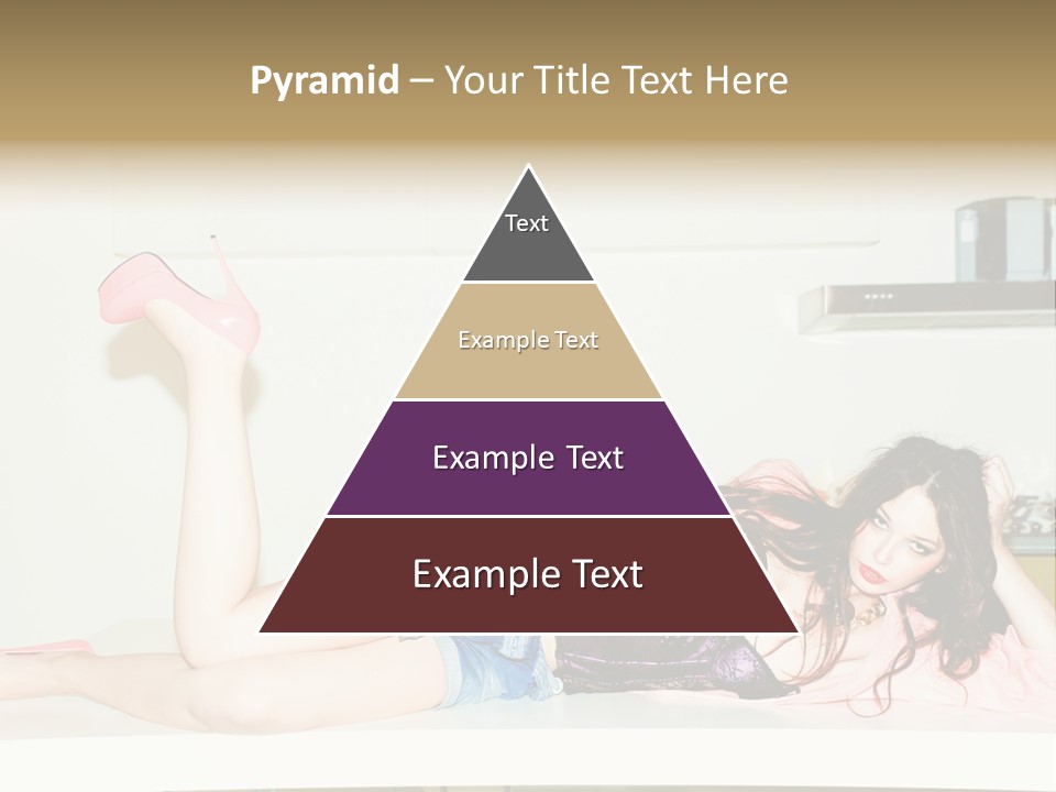 Young Indoors Jeans PowerPoint Template