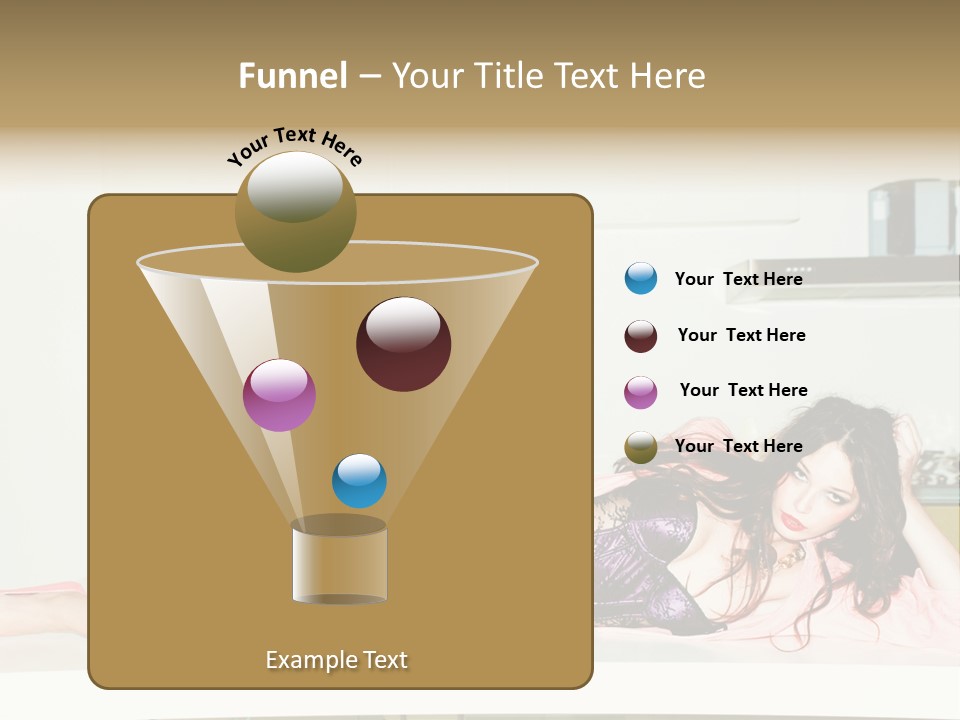 Young Indoors Jeans PowerPoint Template