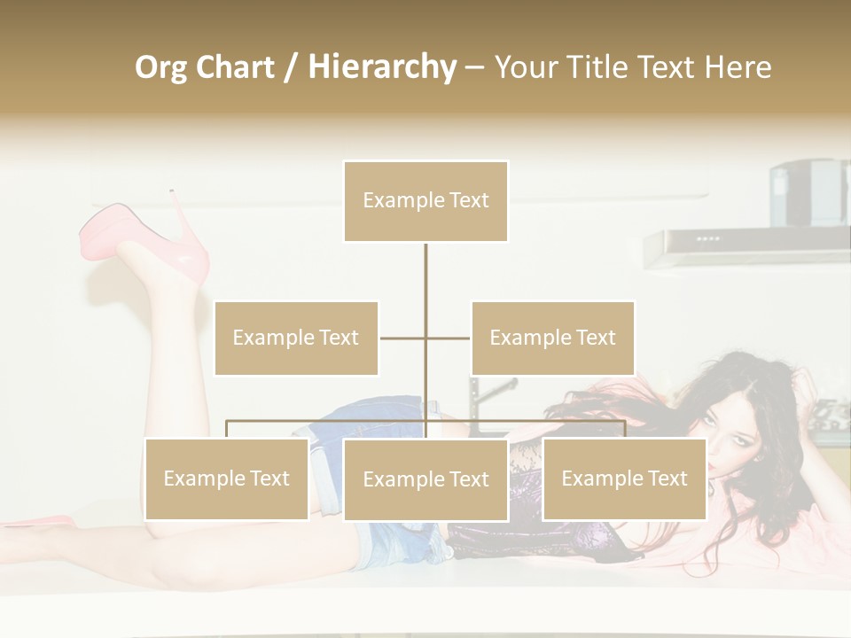 Young Indoors Jeans PowerPoint Template