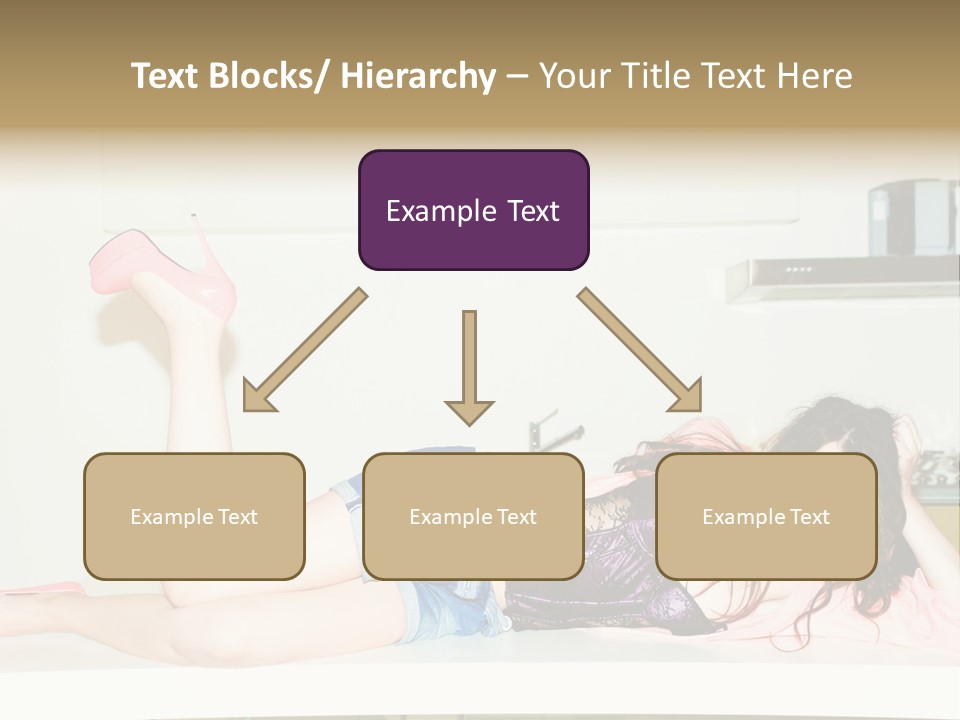 Young Indoors Jeans PowerPoint Template