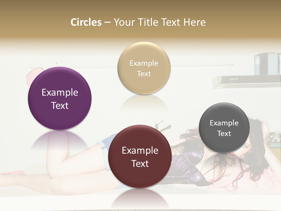 Young Indoors Jeans PowerPoint Template