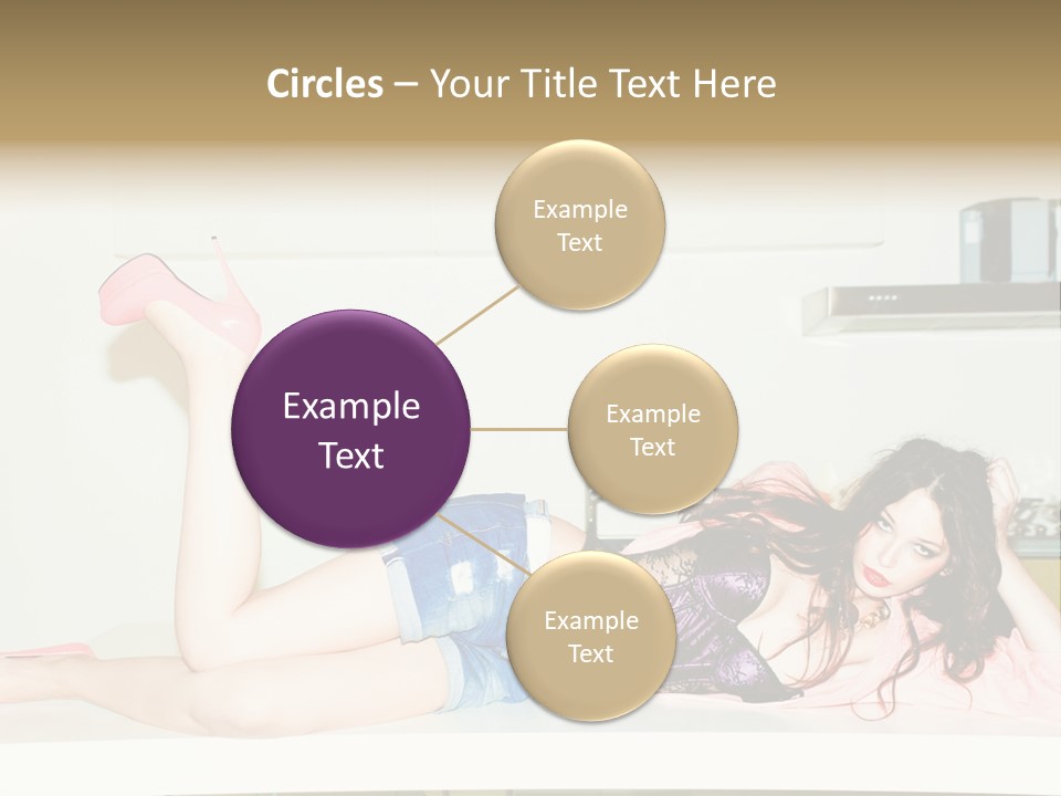 Young Indoors Jeans PowerPoint Template