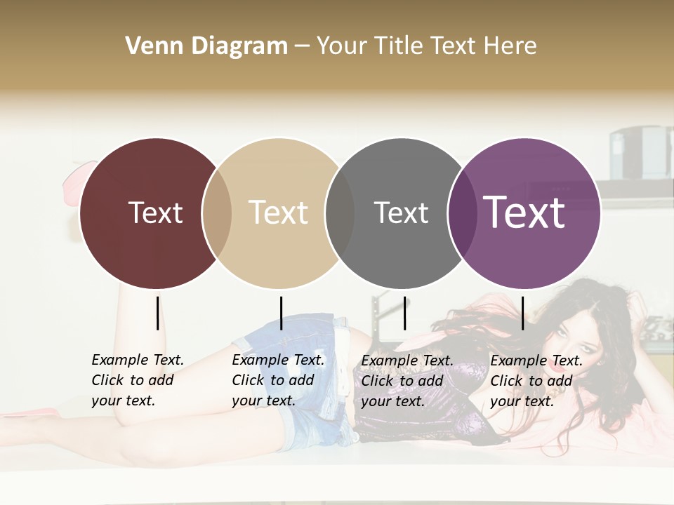 Young Indoors Jeans PowerPoint Template