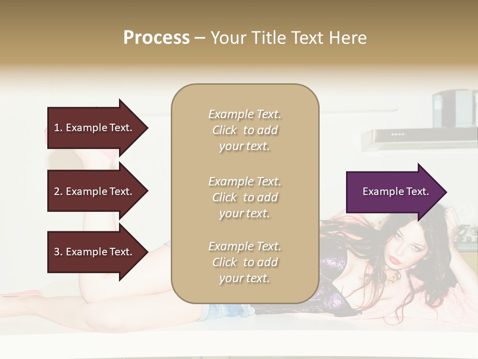 Young Indoors Jeans PowerPoint Template