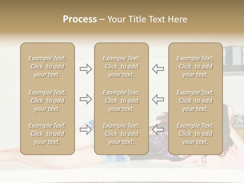 Young Indoors Jeans PowerPoint Template