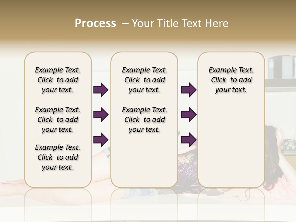 Young Indoors Jeans PowerPoint Template