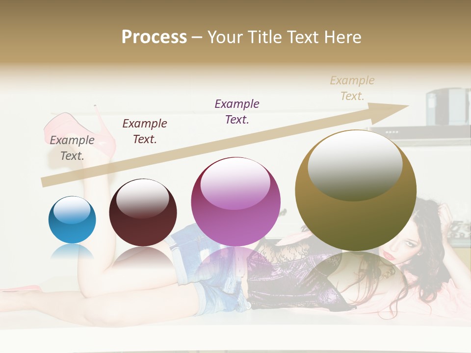 Young Indoors Jeans PowerPoint Template